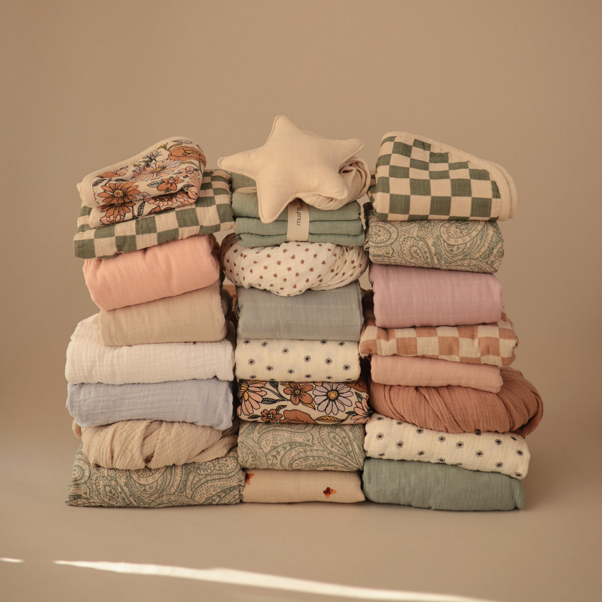 Mushie Organic Cotton Muslin Burp Cloth 2 - PackEveretts Place