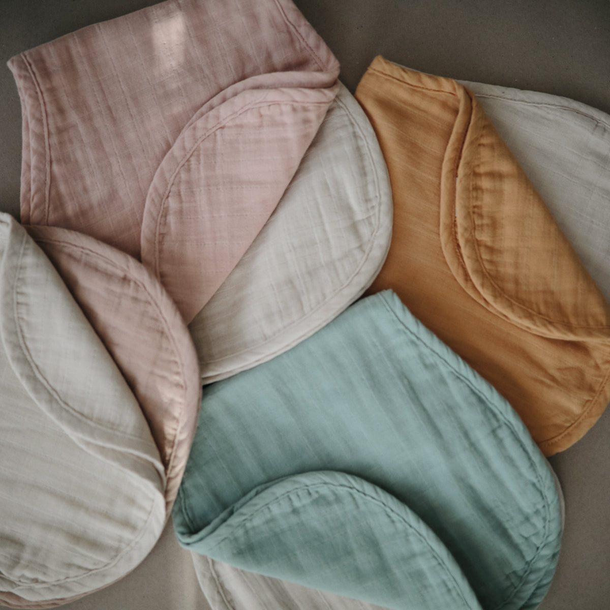 Mushie Organic Cotton Muslin Burp Cloth 2 - PackEveretts Place
