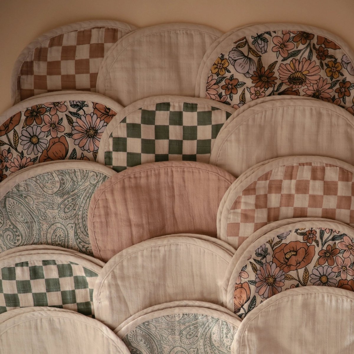 Mushie Organic Cotton Muslin Burp Cloth 2 Pack - Everetts Place Boutique - 