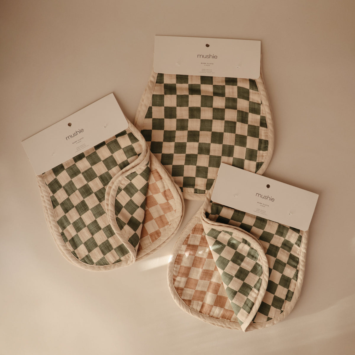 Mushie Organic Cotton Muslin Burp Cloth 2 - PackEveretts Place