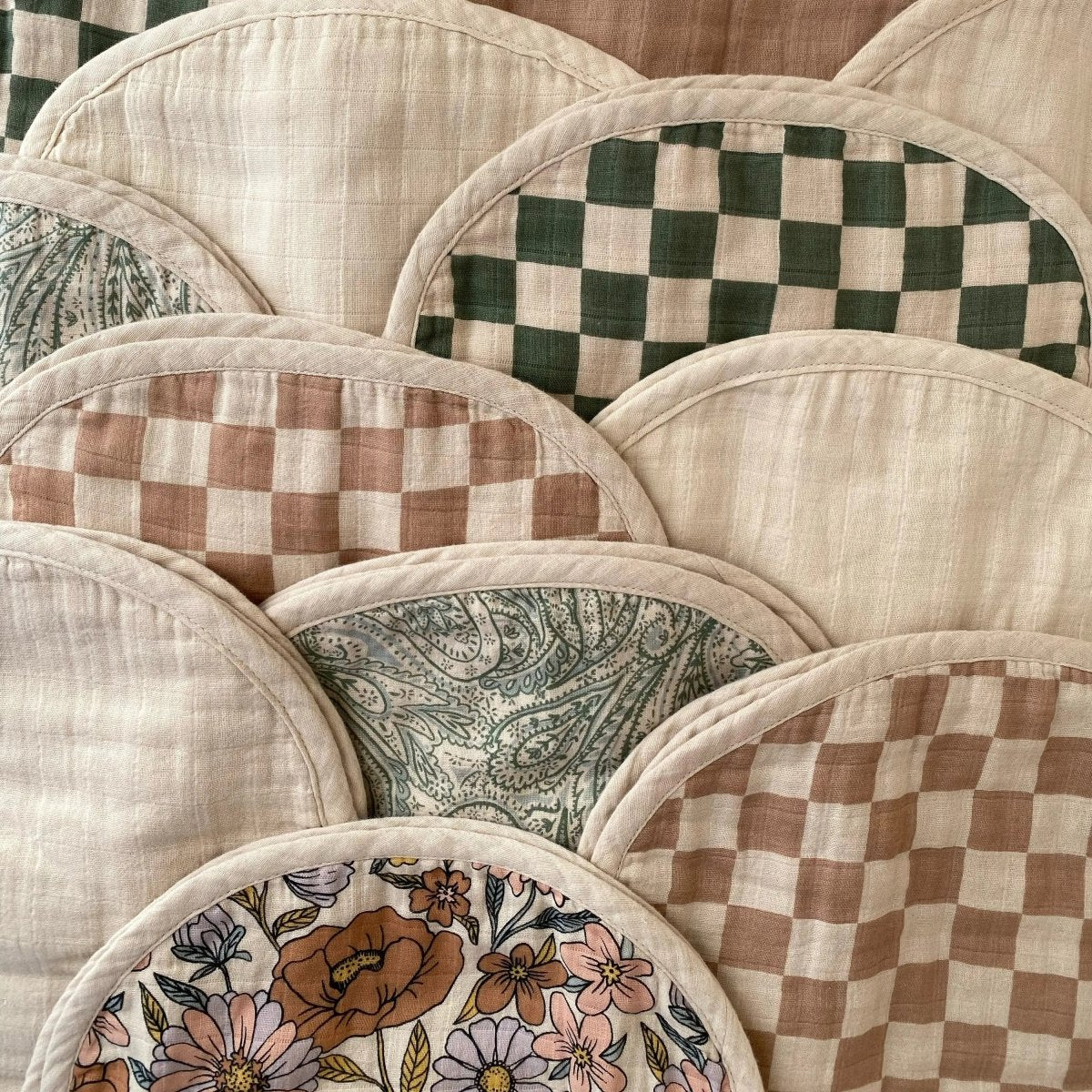 Mushie Organic Cotton Muslin Burp Cloth 2 Pack - Everetts Place Boutique - 