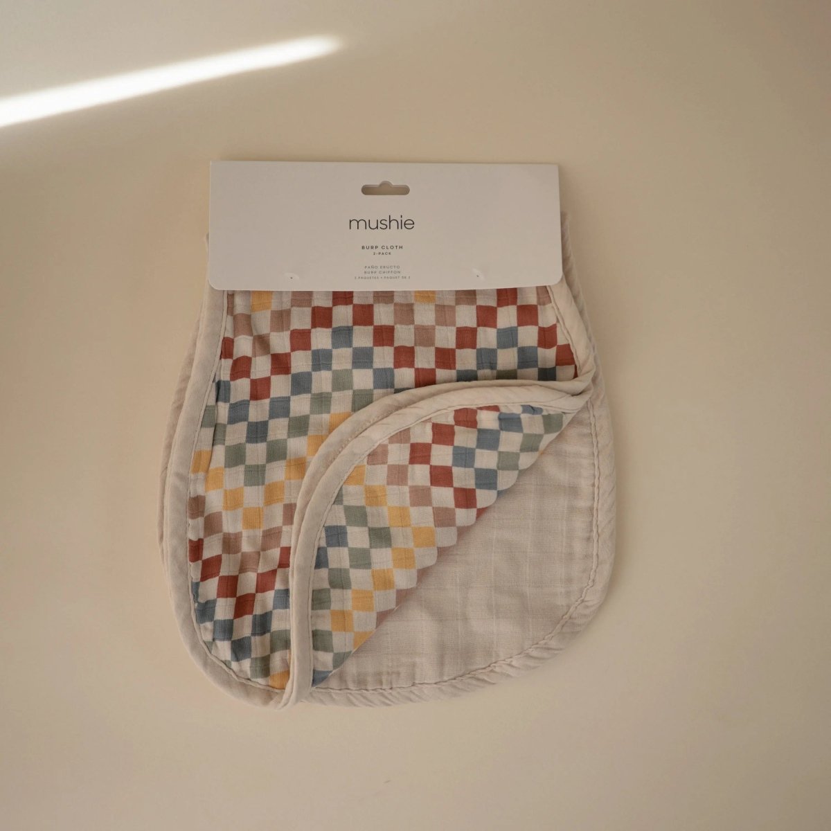 Mushie Organic Cotton Muslin Burp Cloth 2 Pack - Everetts Place Boutique - 