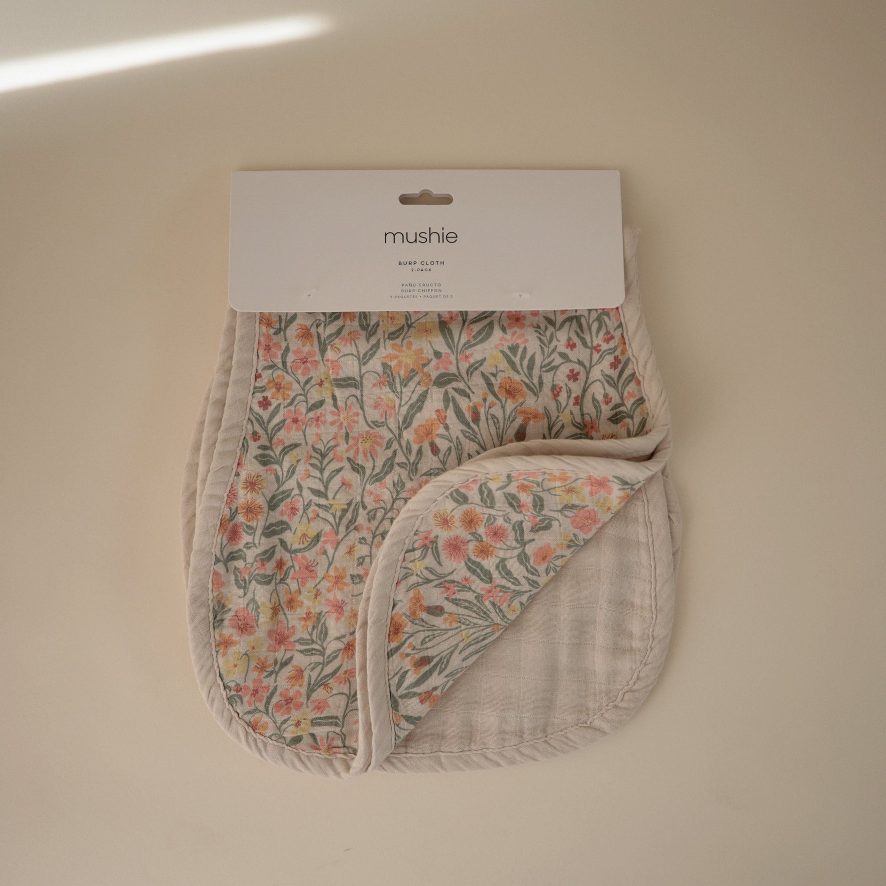 Mushie Organic Cotton Muslin Burp Cloth 2 - PackEveretts Place