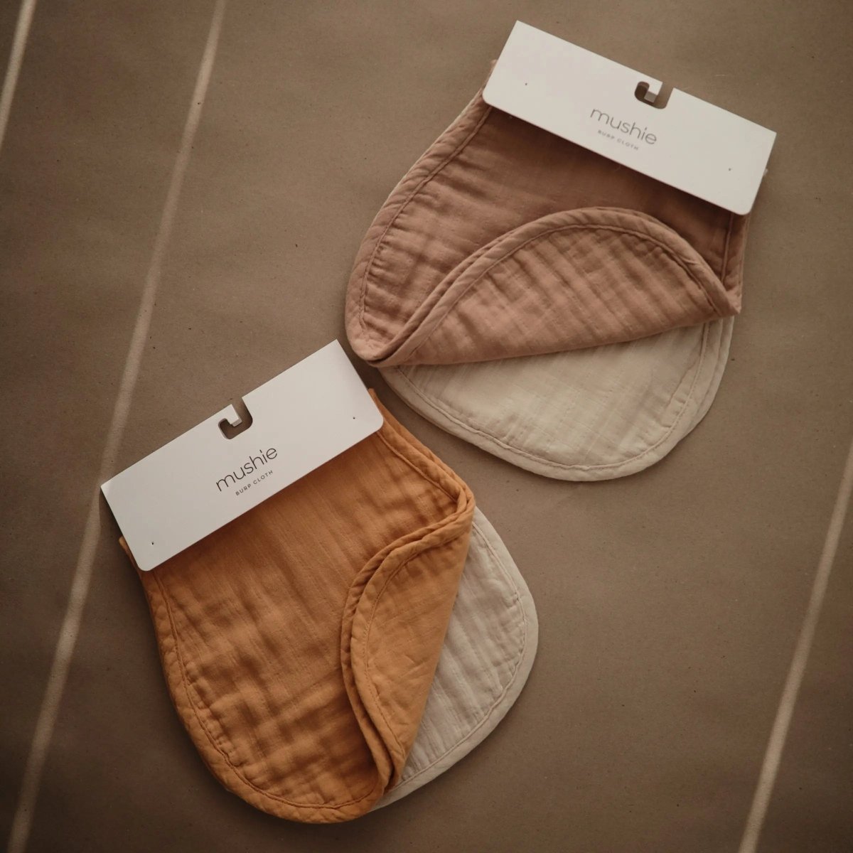 Mushie Organic Cotton Muslin Burp Cloth 2 Pack - Everetts Place Boutique - 