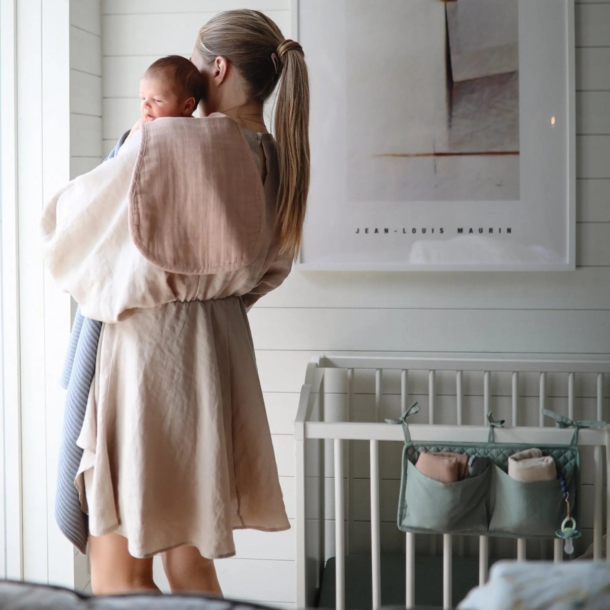 Mushie Organic Cotton Muslin Burp Cloth 2 Pack - Everetts Place Boutique - 