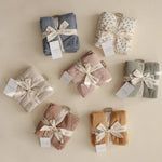 Mushie Organic Cotton Muslin Cloths 3 Pack Extra Soft Versatile Nursery Essentials - 