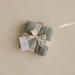 Mushie Organic Cotton Muslin Cloths 3 Pack Extra Soft Versatile Nursery Essentials - 