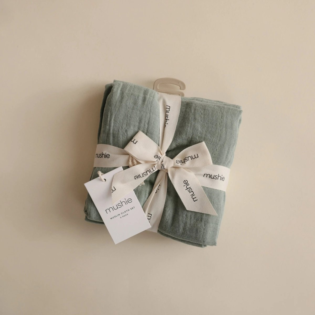 Mushie Organic Cotton Muslin Cloths 3 Pack Extra Soft Versatile Nursery Essentials - 