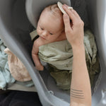 Mushie Organic Cotton Muslin Cloths 3 Pack Extra Soft Versatile Nursery Essentials - 