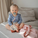 Mushie Organic Cotton Muslin Cloths 3 Pack Extra Soft Versatile Nursery Essentials - 