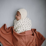 Mushie Organic Cotton Muslin Swaddle Blanket for Baby Cuddling and Nursing - 