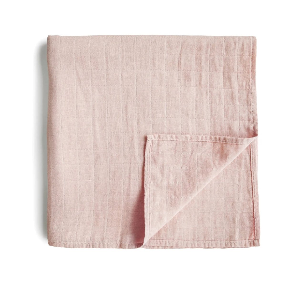 Mushie Organic Cotton Muslin Swaddle Blanket for Baby Cuddling and Nursing - 