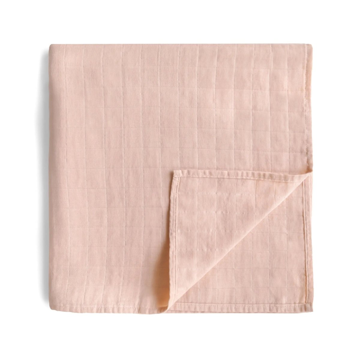 Mushie Organic Cotton Muslin Swaddle Blanket for Baby Cuddling and Nursing - 