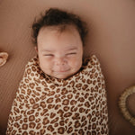 Mushie Organic Cotton Muslin Swaddle Blanket for Baby Cuddling and Nursing - 