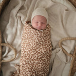 Mushie Organic Cotton Muslin Swaddle Blanket for Baby Cuddling and Nursing - 