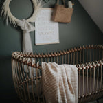 Mushie Organic Cotton Muslin Swaddle Blanket for Baby Cuddling and Nursing - 