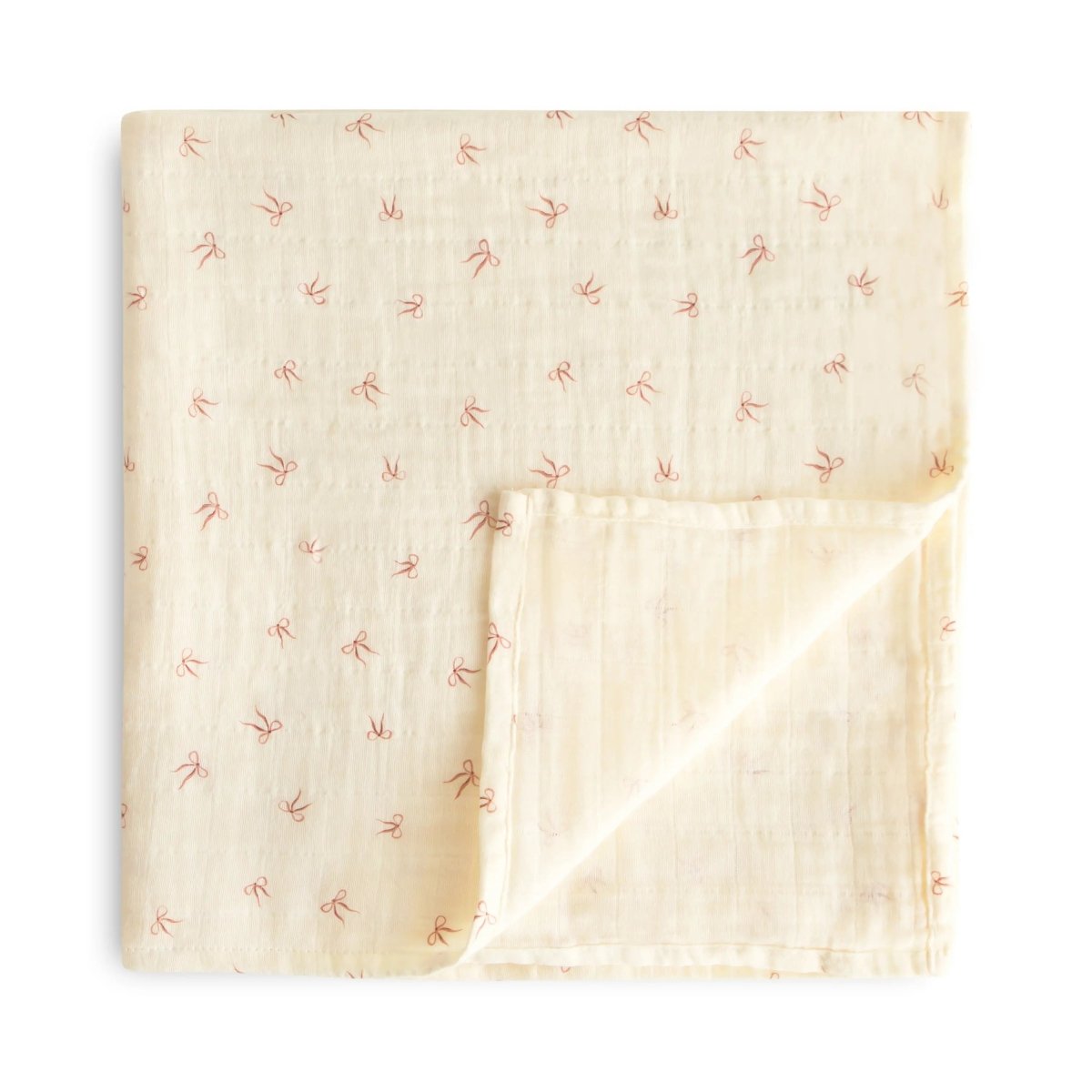 Mushie Organic Cotton Muslin Swaddle Blanket for Baby Cuddling and Nursing - 