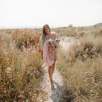 Mushie Organic Cotton Muslin Swaddle Blanket for Baby Cuddling and Nursing - 