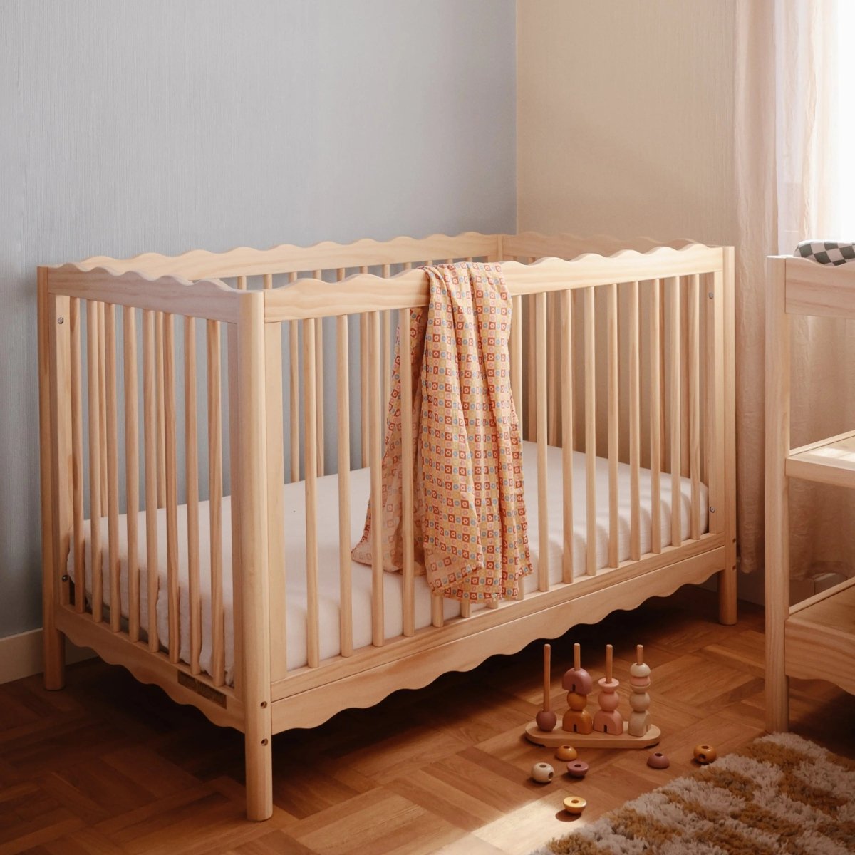 Mushie Organic Cotton Muslin Swaddle Blanket for Baby Cuddling and Nursing - 