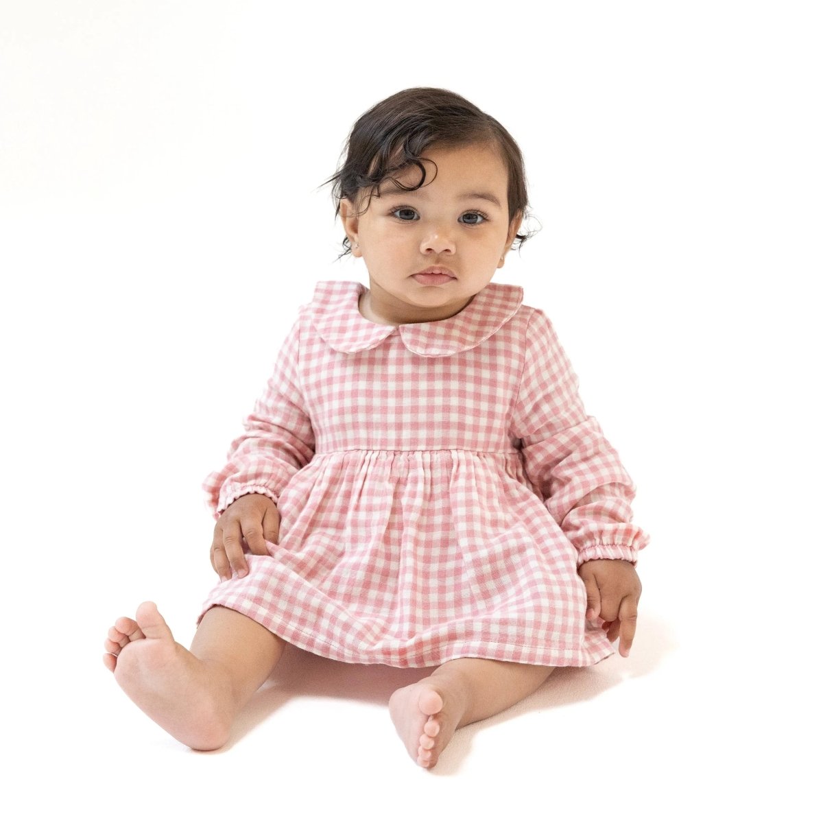 Angel Dear Organic Cotton Peter Pan Collar Bubble With Skirt For Girls - Everetts Place Boutique - 