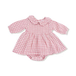 Angel Dear Organic Cotton Peter Pan Collar Bubble With Skirt For Girls - Everetts Place Boutique - 