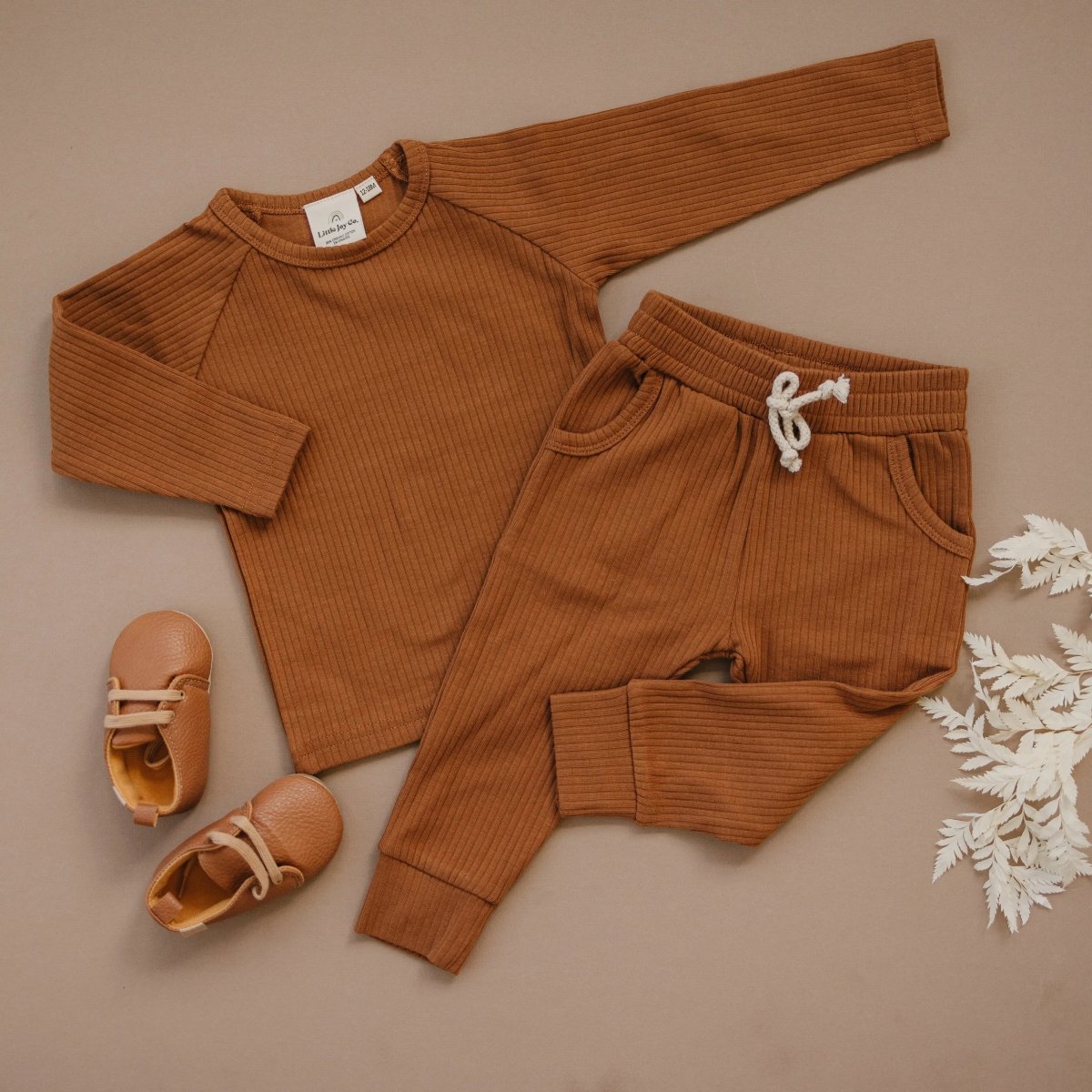 Little Joy Co. Organic Cotton Ribbed 2 Piece Set Baby Wear Little Joy Co - Everetts Place Boutique - 