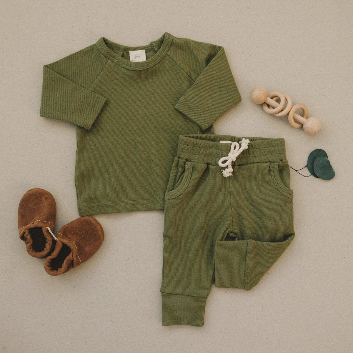 Little Joy Co. Organic Cotton Ribbed 2pc Set - more colors - 