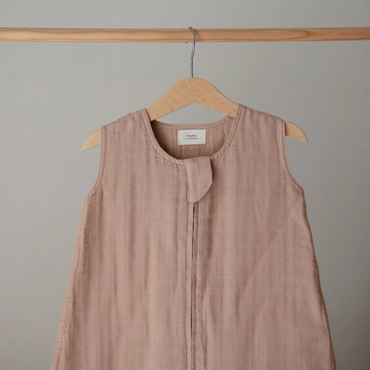 Organic Cotton Sleep Bag for Babies Lightweight Breathable Muslin Design with Two-Way Zipper Sleeveless Full Body Coverage -