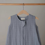 Organic Cotton Sleep Bag for Babies Lightweight Breathable Muslin Design with Two-Way Zipper Sleeveless Full Body Coverage -