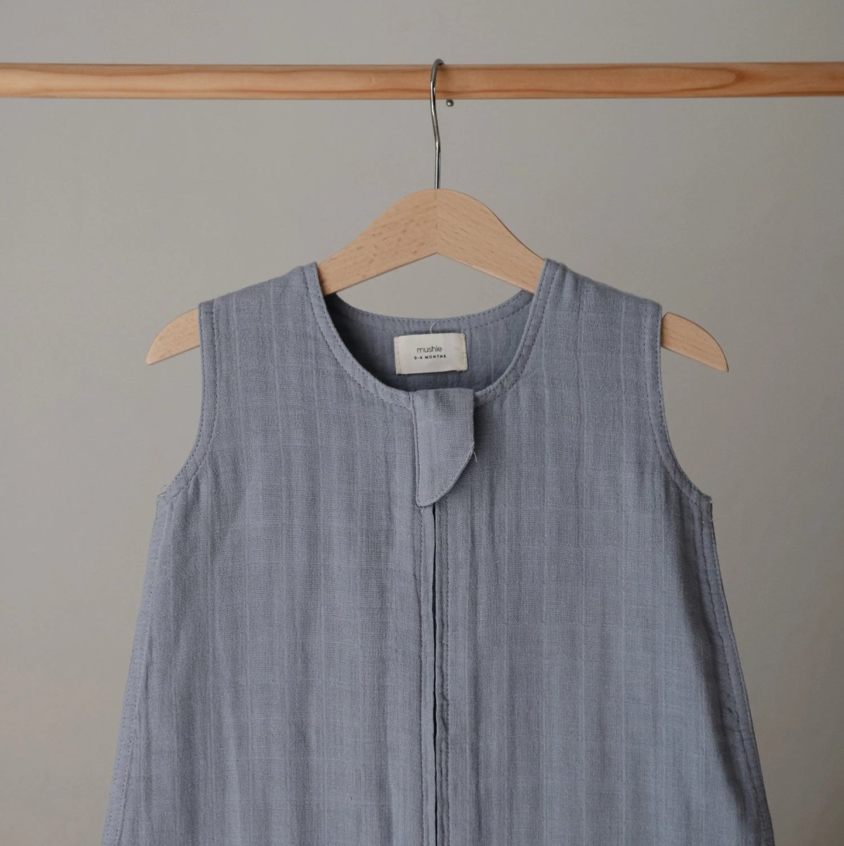 Organic Cotton Sleep Bag for Babies Lightweight Breathable Muslin Design with Two-Way Zipper Sleeveless Full Body Coverage -