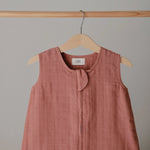 Organic Cotton Sleep Bag for Babies Lightweight Breathable Muslin Design with Two-Way Zipper Sleeveless Full Body Coverage -