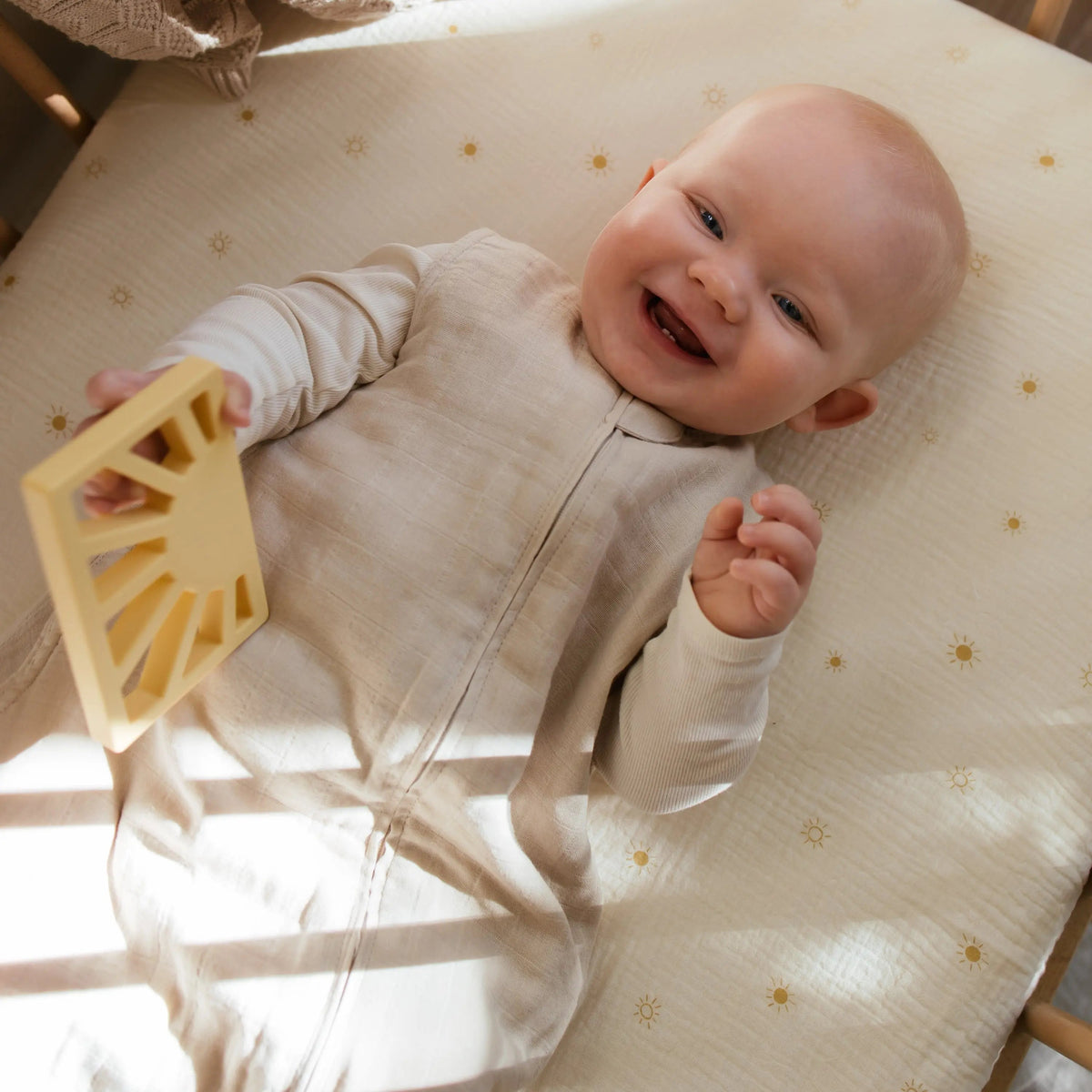 100% Organic Cotton Muslin Baby Sleep Bag for Comfortable Sleep -