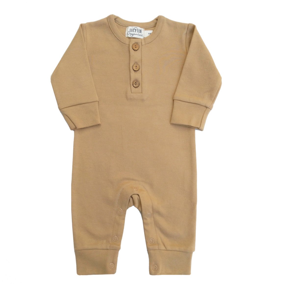 LUCY LUE ORGANICS Organic Coverall Romper | Wheat - Everetts Place Boutique - 