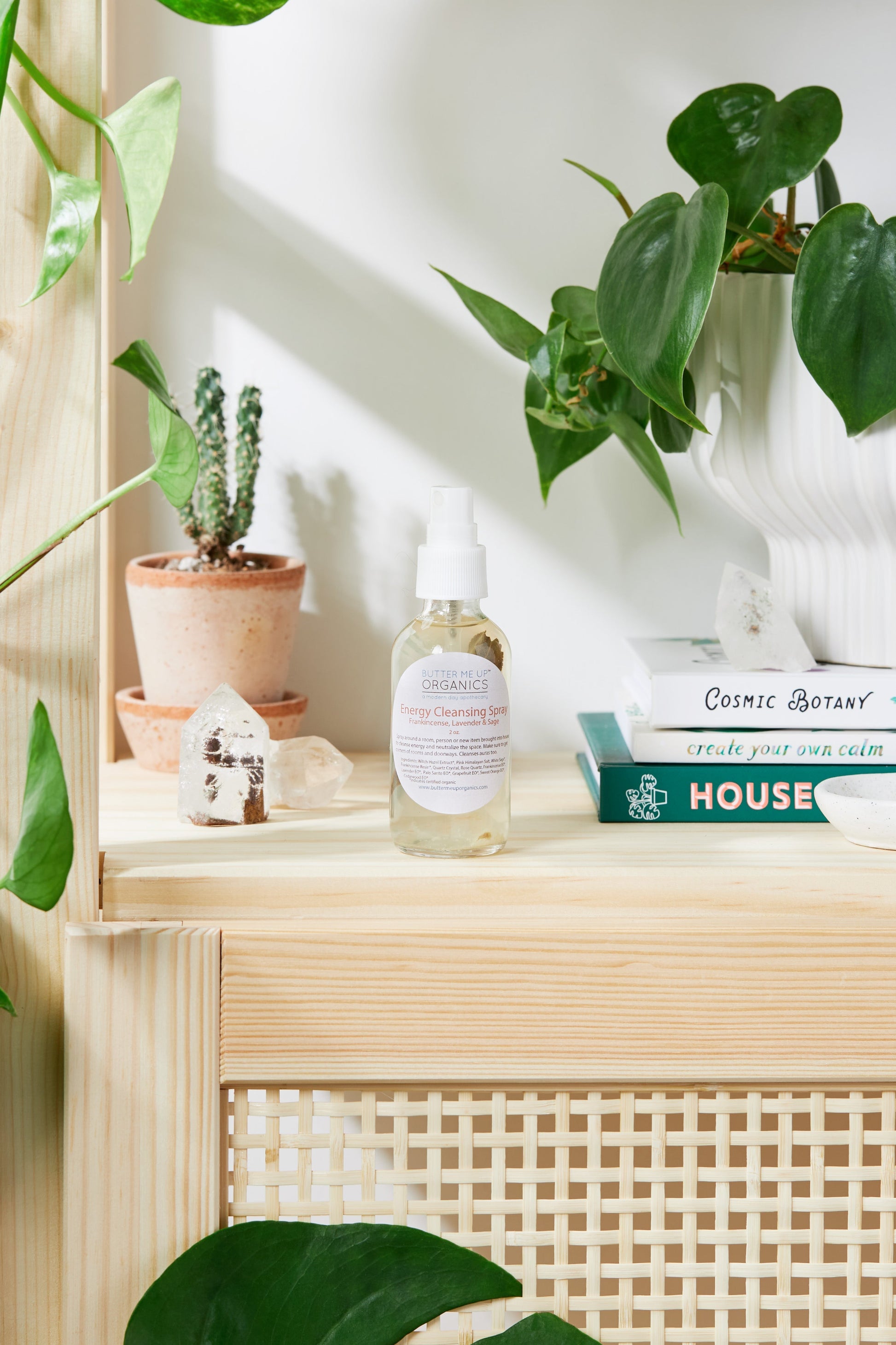 Organic Energy Cleansing Spray Natural Aura Purifying Space Clearing Smudge Spray Butter Me Up Organics