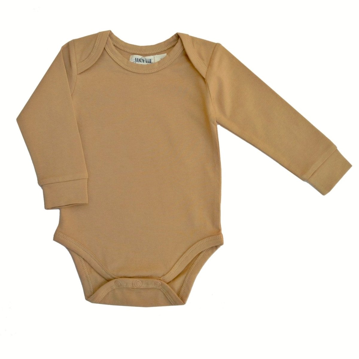LUCY LUE ORGANICS Organic Everyday LS Bodysuit | Wheat - Everetts Place Boutique - 