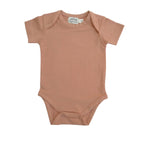 LUCY LUE ORGANICS Organic Everyday SS Bodysuit | Clay - Everetts Place Boutique - 