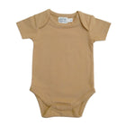 LUCY LUE ORGANICS Organic Everyday SS Bodysuit | Wheat - Everetts Place Boutique - 