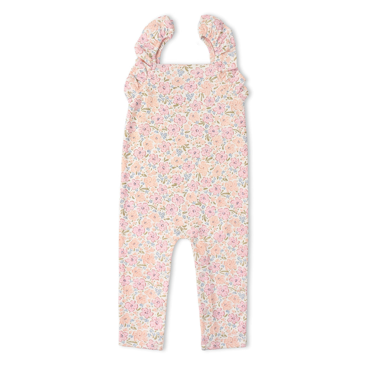 Makemake Organics Organic Flutter Romper - Peony