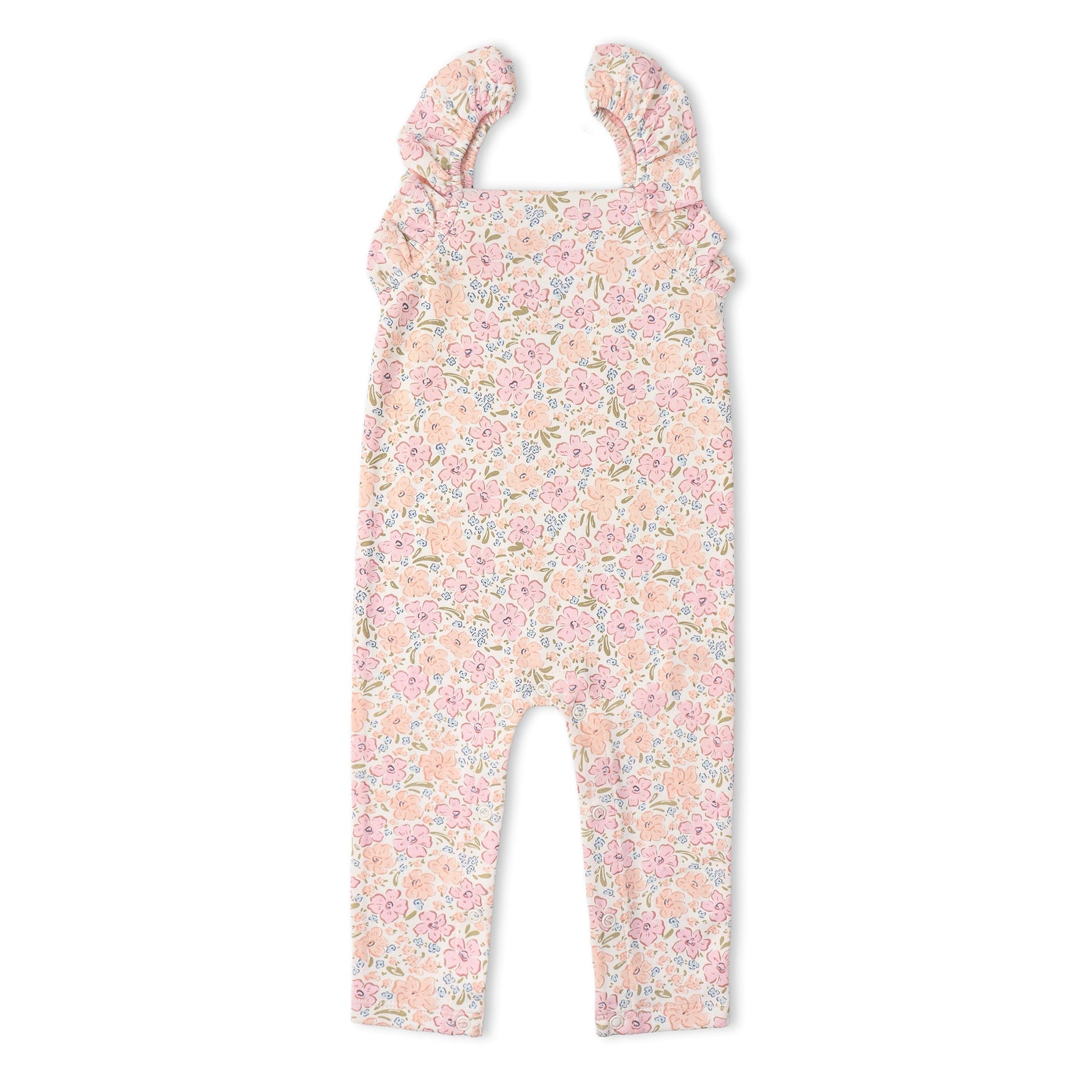 Makemake Organics Organic Flutter Romper - Peony