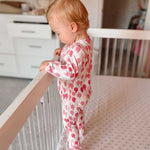 Norani Baby Organic Footie - Pink Balloons - 