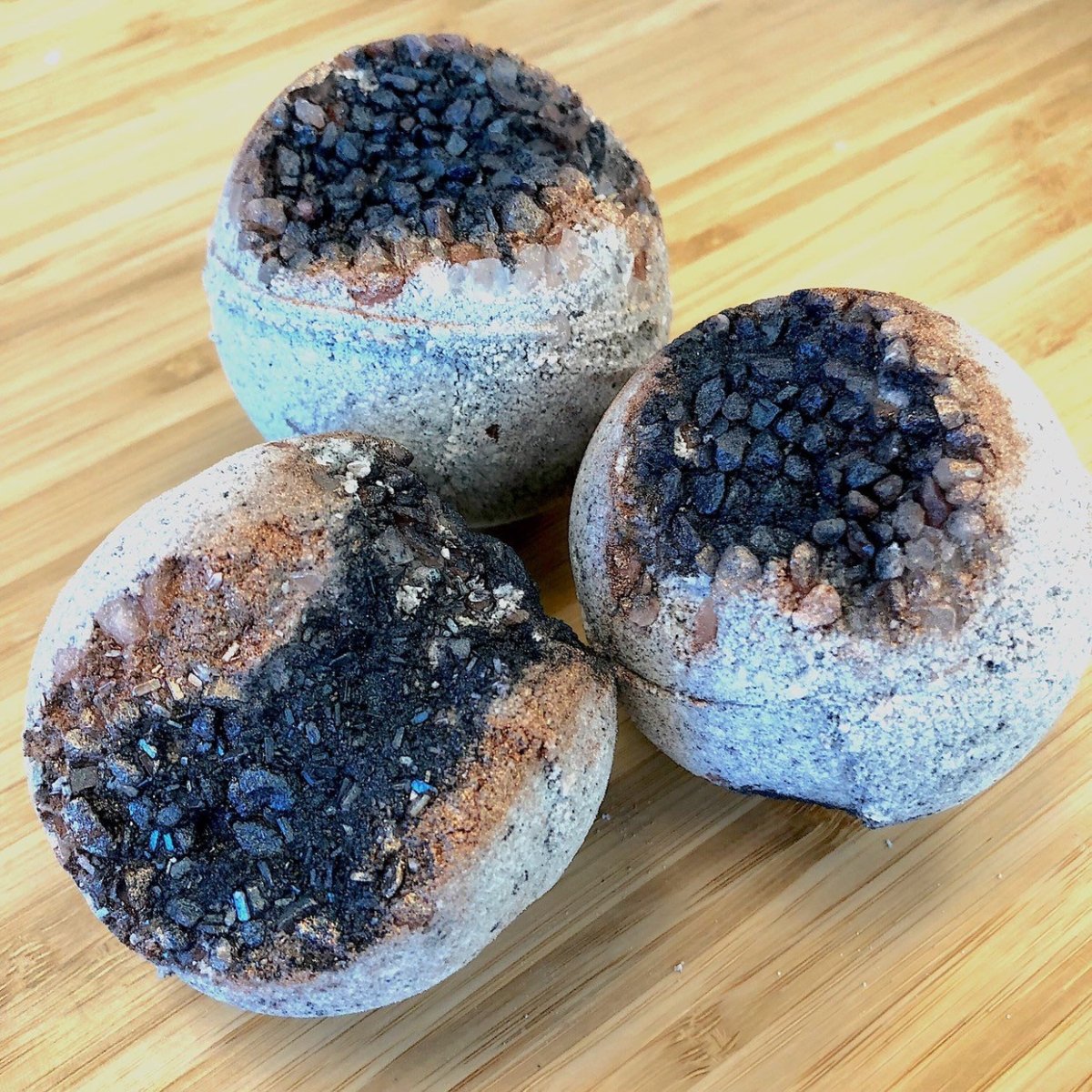 Butter Me Up Organics Organic Geode Bath Bombs with Himalayan Salt for Spa Lovers - 