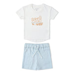 Makemake Organics Organic Graphic Tee & Shorts Set - Wild West