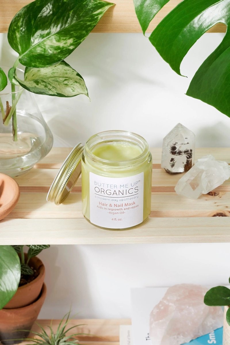 Organic Hair and Nail Mask with Shea Butter and Hemp Seed Oil for Healthy Growth - Everetts Place