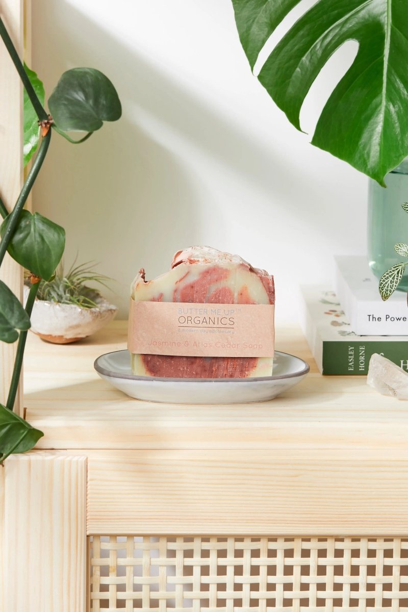 Organic Jasmine Atlas Cedar Soap with Essential Oils for Luxurious Bathing - Everetts Place