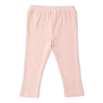 Makemake Organics Organic Lace Collar Onesie & Tights Set - Blush