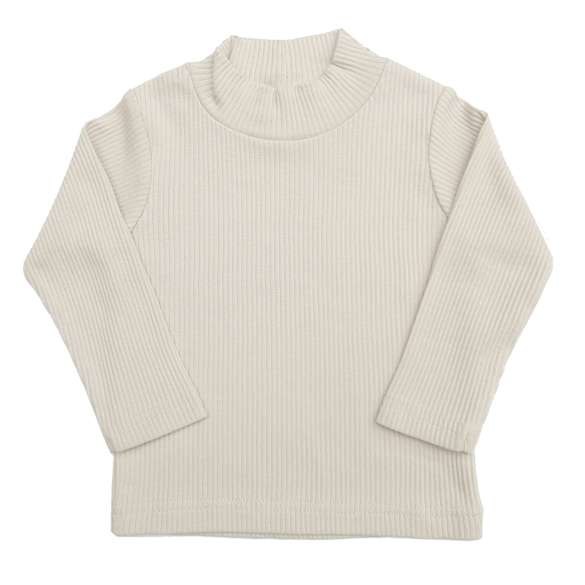 LUCY LUE ORGANICS organic long sleeve baby top | ribbed infant turtleneck shirt