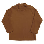 LUCY LUE ORGANICS organic long sleeve baby top | ribbed infant turtleneck shirt