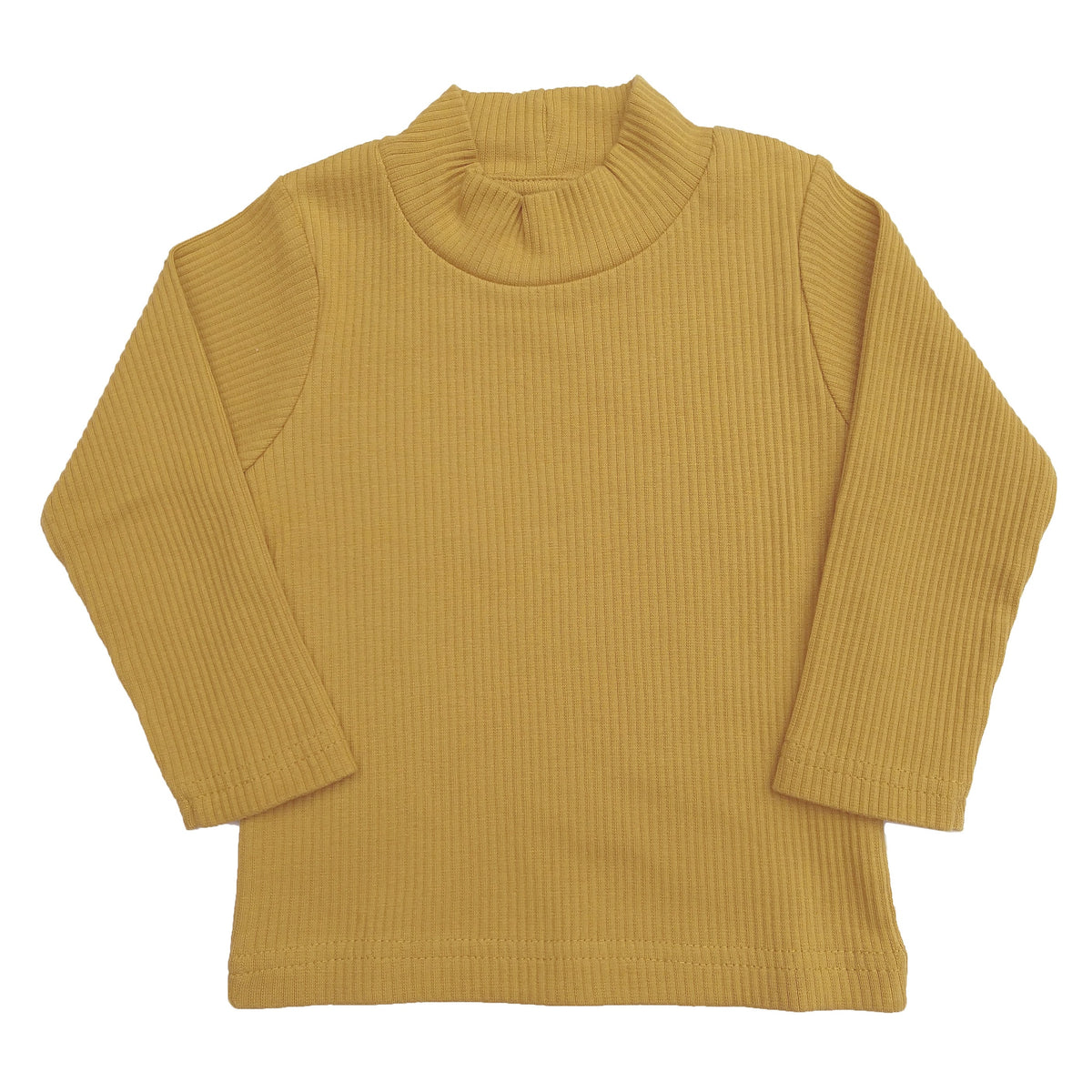 LUCY LUE ORGANICS organic long sleeve baby top | ribbed infant turtleneck shirt