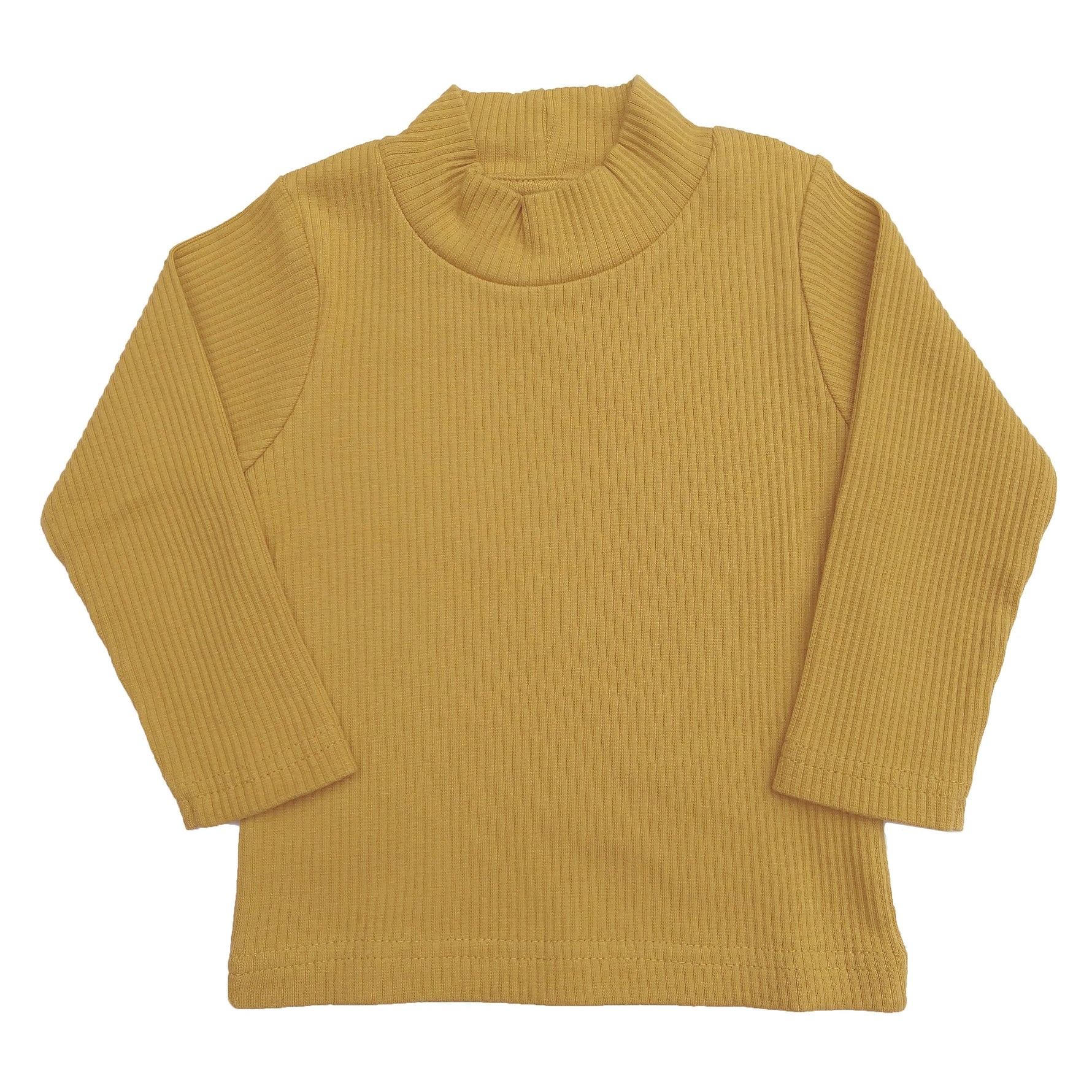 LUCY LUE ORGANICS organic long sleeve baby top | ribbed infant turtleneck shirt