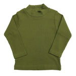 LUCY LUE ORGANICS organic long sleeve baby top | ribbed infant turtleneck shirt